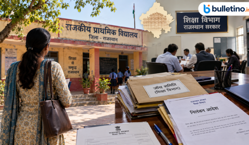 महिला टीचर को परेशान करने के मामले में शिक्षक सस्पेंड
