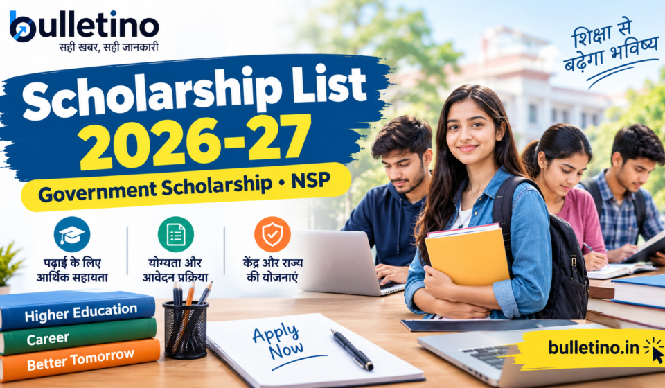 Scholarship List 2026-27 Government Scholarship NSP